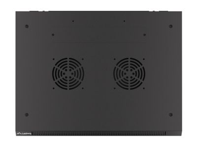 Комуникационен шкаф Lanberg rack cabinet 19" wall-mount 6U/600x450 for self-assembly with metal door black (flat pack)