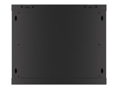 Комуникационен шкаф Lanberg rack cabinet 19" wall-mount 9U/600x450 for self-assembly with metal door  black (flat pack)