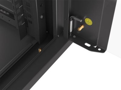 Комуникационен шкаф Lanberg rack cabinet 19" wall-mounted 4U 600 fast assembly (flat pack) black