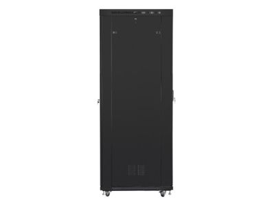Комуникационен шкаф Lanberg rack cabinet 19" free-standing 47U/800x1000 (flat pack) with glass door lcd black v2