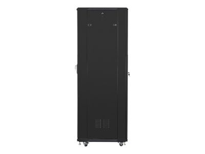 Комуникационен шкаф Lanberg rack cabinet 19" free-standing 42U / 600x800 self-assembly flat pack, black