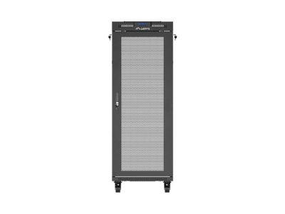 Комуникационен шкаф Lanberg rack cabinet 19" free-standing 32U/600X800 (FLAT PACK) with mesh door LCD black