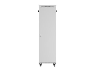 Комуникационен шкаф Lanberg rack cabinet 19" free-standing 42U/600x800 (flat pack) with glass door lcd grey v2