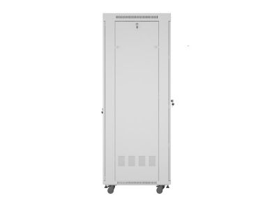 Комуникационен шкаф Lanberg rack cabinet 19" free-standing 42U/600x800 (flat pack) with glass door lcd grey v2