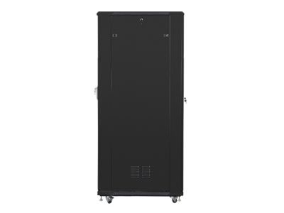 Комуникационен шкаф Lanberg rack cabinet 19" free-standing 42U / 800x1000 self-assembly flat pack, black