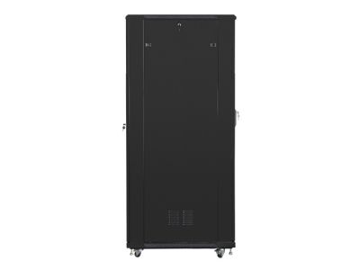 Комуникационен шкаф Lanberg rack cabinet 19" free-standing 42U / 800x1000 self-assembly flat pack, black