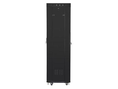 Комуникационен шкаф Lanberg rack cabinet 19" free-standing 42U/600x600 (flat pack) with mesh door lcd black v2