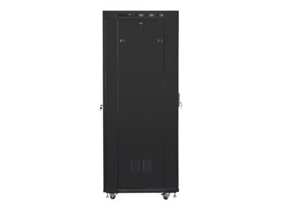 Комуникационен шкаф Lanberg rack cabinet 19" free-standing 37U/800x1000 (flat pack) with glass door lcd black v2