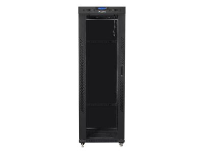 Комуникационен шкаф Lanberg rack cabinet 19" free-standing 37U/800x1000 (flat pack) with glass door lcd black v2