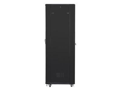 Комуникационен шкаф Lanberg rack cabinet 19" free-standing 37U / 800x800 self-assembly flat pack, black