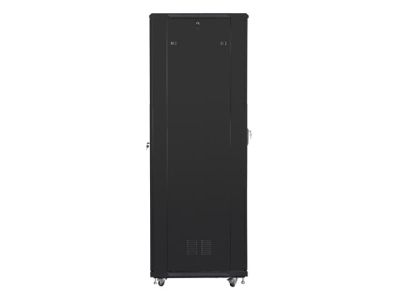 Комуникационен шкаф Lanberg rack cabinet 19" free-standing 37U / 800x800 self-assembly flat pack, black