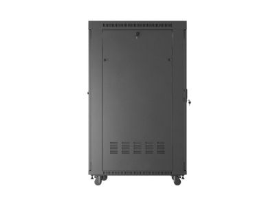 Комуникационен шкаф Lanberg rack cabinet 19" free-standing 32U/600X1000 (FLAT PACK) with glass door LCD black