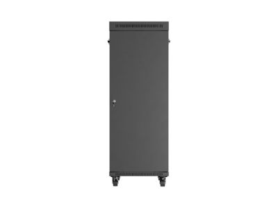Комуникационен шкаф Lanberg rack cabinet 19" free-standing 32U/600X1000 (FLAT PACK) with glass door LCD black