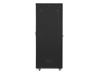 Комуникационен шкаф Lanberg rack cabinet 19" free-standing 47U / 800x1000 self-assembly flat pack, black