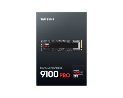 Твърд диск Samsung SSD 9100 PRO 2TB PCIe 5.0 NVMe 2.0 M.2  Read 14700 MB/s Write 13300 MB/s