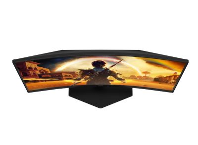 Монитор AOC C27G42E, 27" Curved 1500R, VA, WLED, 1920x1080@180Hz, 1ms GtG, 0.5ms MPRT, 300cd m/2, 3000:1, 80M:1 DCR, Adaptive Sync, FlickerFree, Low Blue Light, 2Wx2, Tilt, 2xHDMI, DP