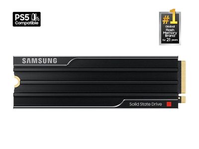 Твърд диск Samsung SSD 9100 PRO 1TB Heatsink PCIe 5.0 NVMe 2.0 M.2  Read 14700 MB/s Write 13300 MB/s