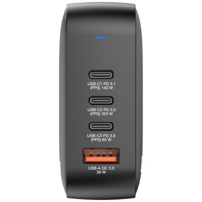 Зарядно устройство Verbatim Mini GaN Charger 165W 4 Port US plug with EU and UK adaptors