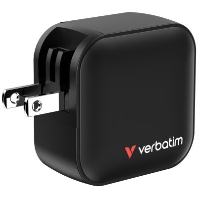Зарядно устройство Verbatim Mini GaN Charger 70W 3 Port US plug with EU and UK adaptors