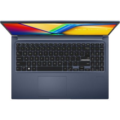 Лаптоп Asus Vivobook M1502YA-BQ183W , AMD Ryzen R7-7730U, 15.6" (1920x1080),16GB LPDDR4 (8 GB on BD),1TB SSD,Backlit Chiclet Keyboard , Windows 11, Quiet Blue