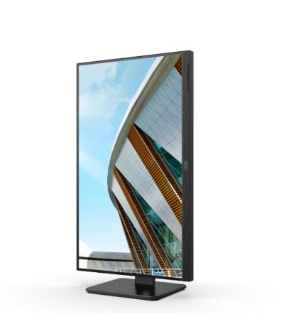 Монитор AOC 24P2QM, 23.8" VA WLED, 1920x1080@75Hz, 4ms GtG, 300cd m/2, 3000:1, 50M:1 DCR, Adaptive Sync, Low Blue Light, FlickerFree, 2Wx2, Tilt, Height Adjust, Pivot, Swivel, D-SUB, DVI, HDMI, DP, USB hub