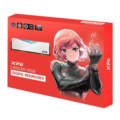 Памет ADATA LANCER RGB 64GB (2x32GB) DDR5 6000 MHz U-DIMM White