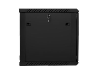 Комуникационен шкаф Lanberg rack cabinet 19" wall-mount 12U / 600x600 for self-assembly (flat pack), black