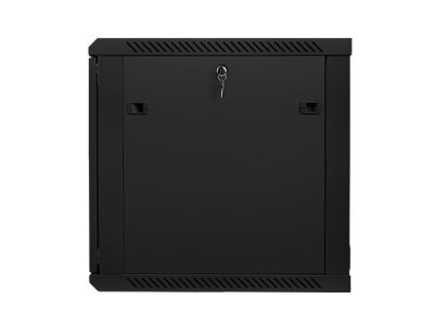 Комуникационен шкаф Lanberg rack cabinet 19" wall-mount 12U / 600x600 for self-assembly (flat pack), black