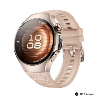 Часовник Huawei Watch 5, Soc-L29L, Stellar Beige + Huawei FreeBuds 6i White