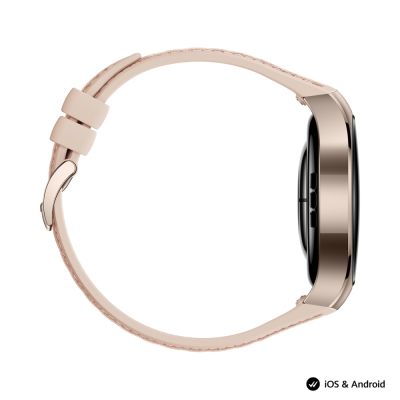 Часовник Huawei Watch 5, Soc-L29L, Stellar Beige + Huawei FreeBuds 6i White