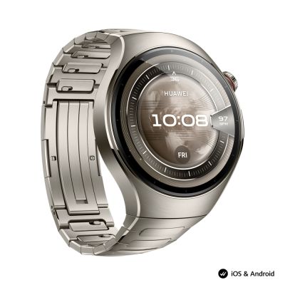 Часовник Huawei Watch 5, Rates-L29M, Space Siliver + Huawei FreeBuds 6i White