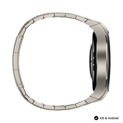 Часовник Huawei Watch 5, Rates-L29M, Space Siliver + Huawei FreeBuds 6i White