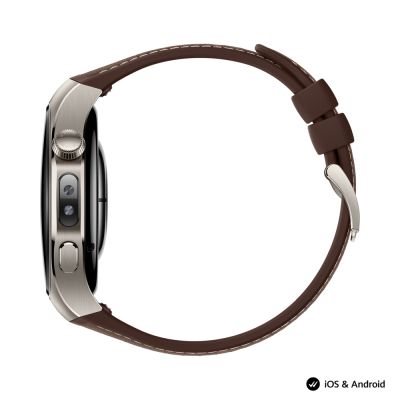 Часовник Huawei Watch 5, Rates-L29L, Brown + Huawei FreeBuds 6i White