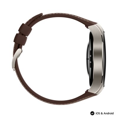 Часовник Huawei Watch 5, Rates-L29L, Brown + Huawei FreeBuds 6i White
