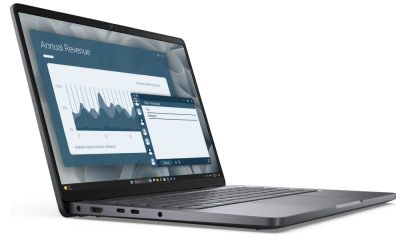 Лаптоп Dell Pro 14 PC14255, AMD Ryzen 5 PRO 230 (22 MB cache, 6cores,  up to 4.9 GHz, 16 TOPS NPU), 14" FHD+(1920x1200) IPS, 300nits AG, 16 GB: 1 x 16 GB, DDR5, 5600 MT/s, 512 GB SSD, AMD Radeon 760M graphics, FHD HDR IR Cam and Mic, Wi-Fi 6E, FPR, Backli