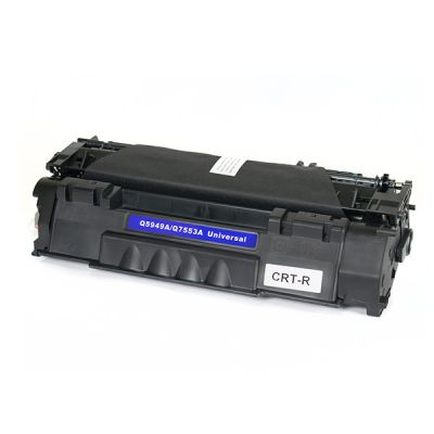 Тонер касета универсална Black HP no. 49A Q5949A 53A Q7553A CRG-715 CRG-708 Съвместим консуматив, стандартен капацитет 3 500 стр.
