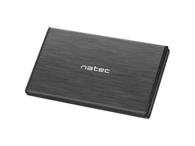 Кутия за твърд диск Natec External HDD/SSD Enclosure Rhino SATA 2.5" USB 2.0 Aluminium Slim Black