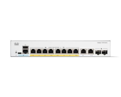 Комутатор Cisco Catalyst 1300 8-port GE, PoE, Ext PS, 2x1G Combo