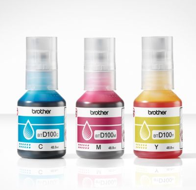 Консуматив Brother BTD100CLVAL Brother Coloured Multipack Ink Bottles