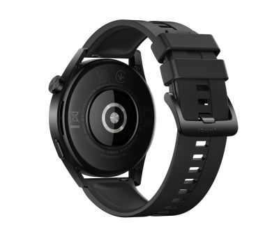 Часовник Huawei Watch GT 3 46mm, Active Jupiter-B19S, 1.43", Amoled, 466x466, PPI 326, 4GB, Bluetooth 5.2 supports BLE/BR/EDR, 5ATM, NFC, GPS, Battery 455 maAh, Black Fluoroelastomer Strap