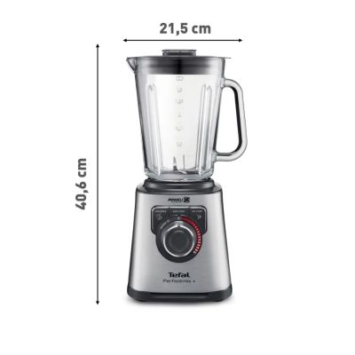Блендер Tefal BL811D38, Mastermix Premium Blender, 1200 W, Thermo jug of impact glass, Total capacity: 2l, Speed control button, 6 removable blades, 3 programs, stainless steel