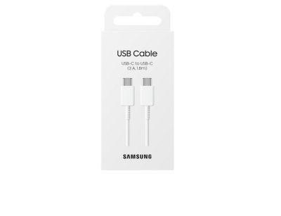Кабел Samsung Cable  USB-C to USB-C 1.8m (3A) White