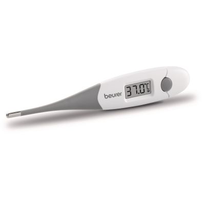 Термометър Beurer FT 16/1 clinical thermometer, Contact-measurement technology, Display in °C, Protective cap; Waterproof, white