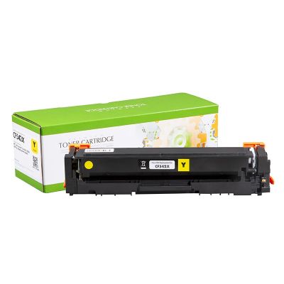 Тонер касета универсална Static Control Yellow HP no. 203X CF542X CRG-054HY SUPER PREMIUM Съвместим консуматив, голям капацитет 2 500 стр.