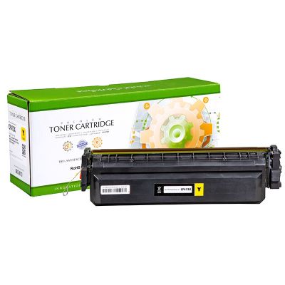 Тонер касета универсална Static Control Yellow HP no. 410X CF412X CRG-046HY SUPER PREMIUM Съвместим консуматив, голям капацитет 6 500 стр.