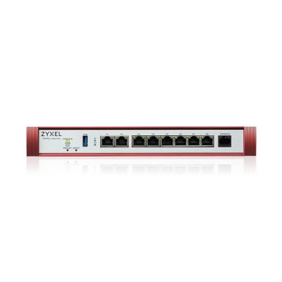 Защитна стена Zyxel USG FLEX 200 H, User-definable ports with 2*2.5G & 6*1G, 1*USB, with 1 YR Entry Defense Pack