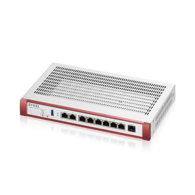 Защитна стена Zyxel USG FLEX 200 H, User-definable ports with 2*2.5G & 6*1G, 1*USB, with 1 YR Entry Defense Pack