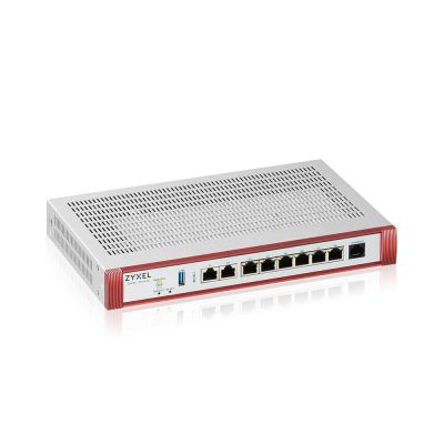 Защитна стена Zyxel USG FLEX 200 H, User-definable ports with 2*2.5G & 6*1G, 1*USB, with 1 YR Entry Defense Pack