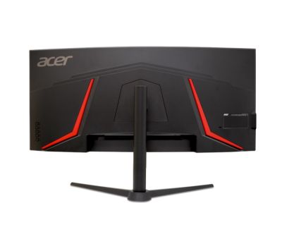 Монитор Acer Nitro XZ342CUV3bmiiphx, 34'' WQHD (3440x1440) VA, Curved 1500R, ZeroFrame, 180Hz, 1ms (VRB), HDR400, FreeSync Premium, 400nits, 2xHDMI, Speakers, DP, Audio Out, VisionCare, Energy Class F, Black, 2Y