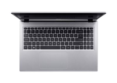Лаптоп Acer Aspire Go 15, AG15-71P-52P2, Intel Core i5-13420H (8C/12T, up to 4.60GHz, 12 MB), 15.6" FHD IPS SlimBezel LCD, 16GB DDR5 4600MHz, 512GB PCIe NVMe SSD, Intel UMA, FHD Cam,WiFi 6, BT 5.2,  No OS, Pure Silver 
